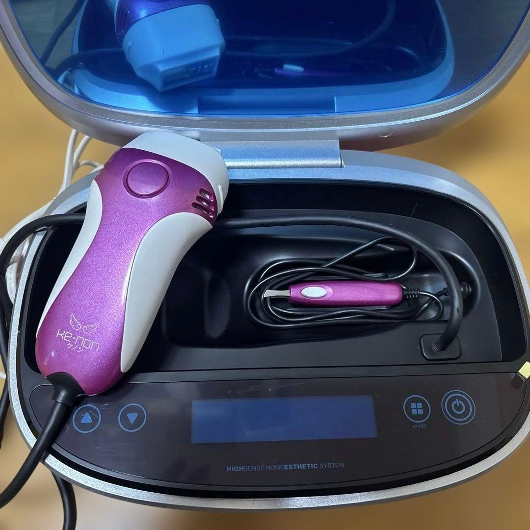 美品 ケノン 美容脱毛器 Ver.8 カートリッジ3個付KE-NON ピンク