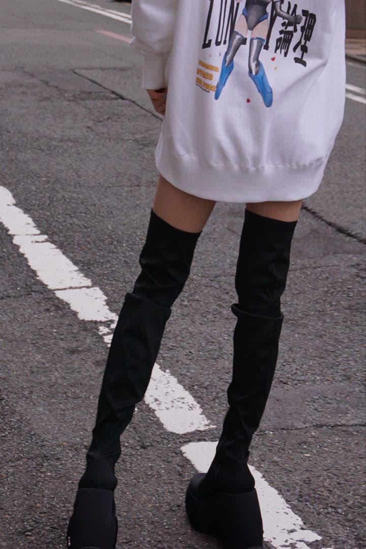 ハ*オ様 yello TOKYO BLACKPLATFORMLONGBOOTS