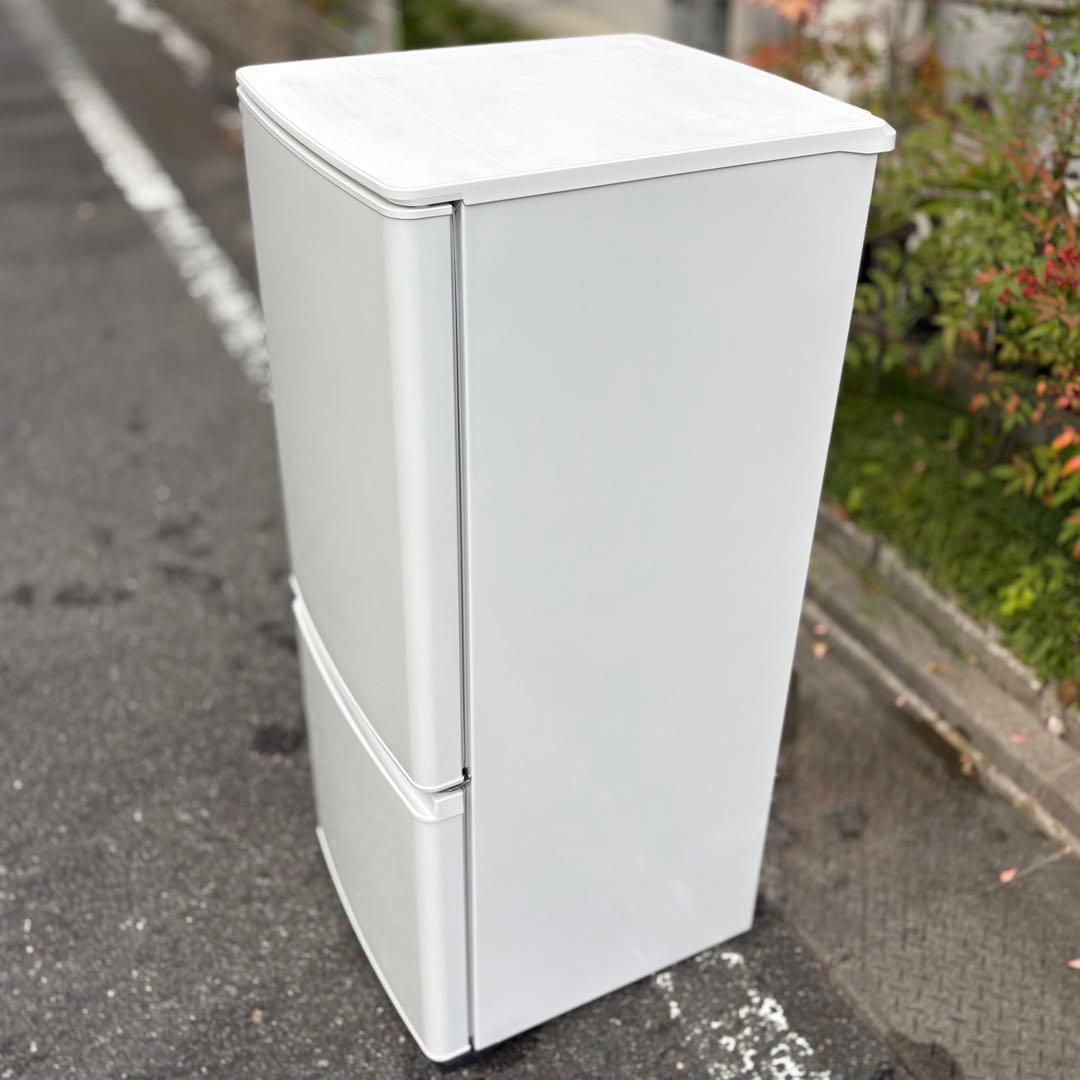 【2021年製】三菱ノンフロン冷凍冷蔵庫 MR-P15EG-W