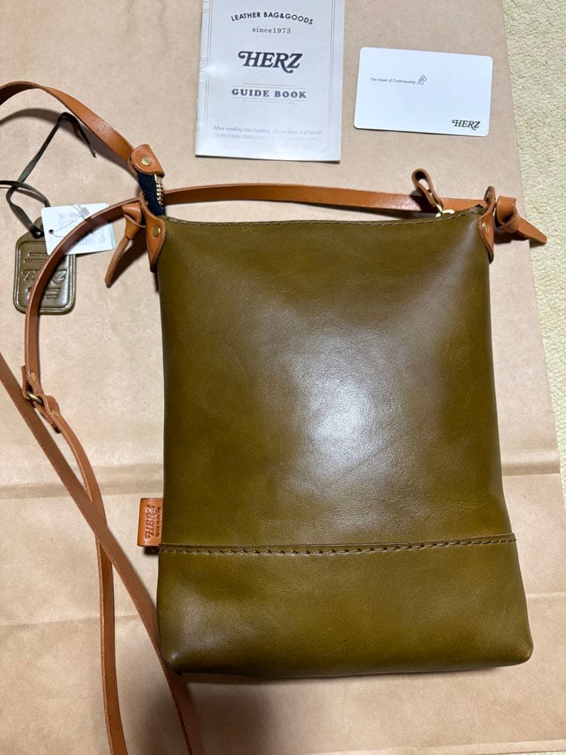 HERZショルダーポシェット (CP-37)Lサイズグリーン