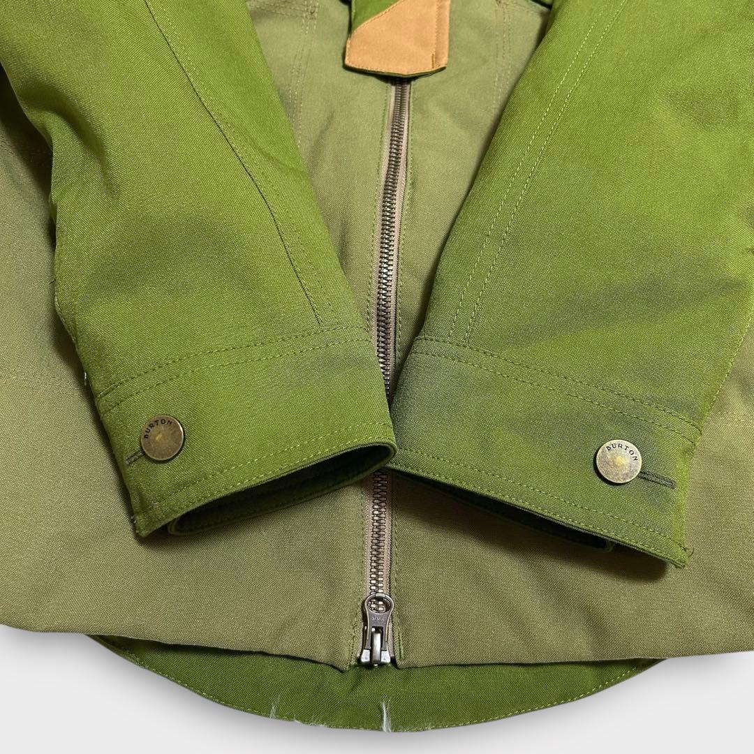 BURTON (S) スノーボードウェア　ジャケット　アースカラー　帽子脱着可能