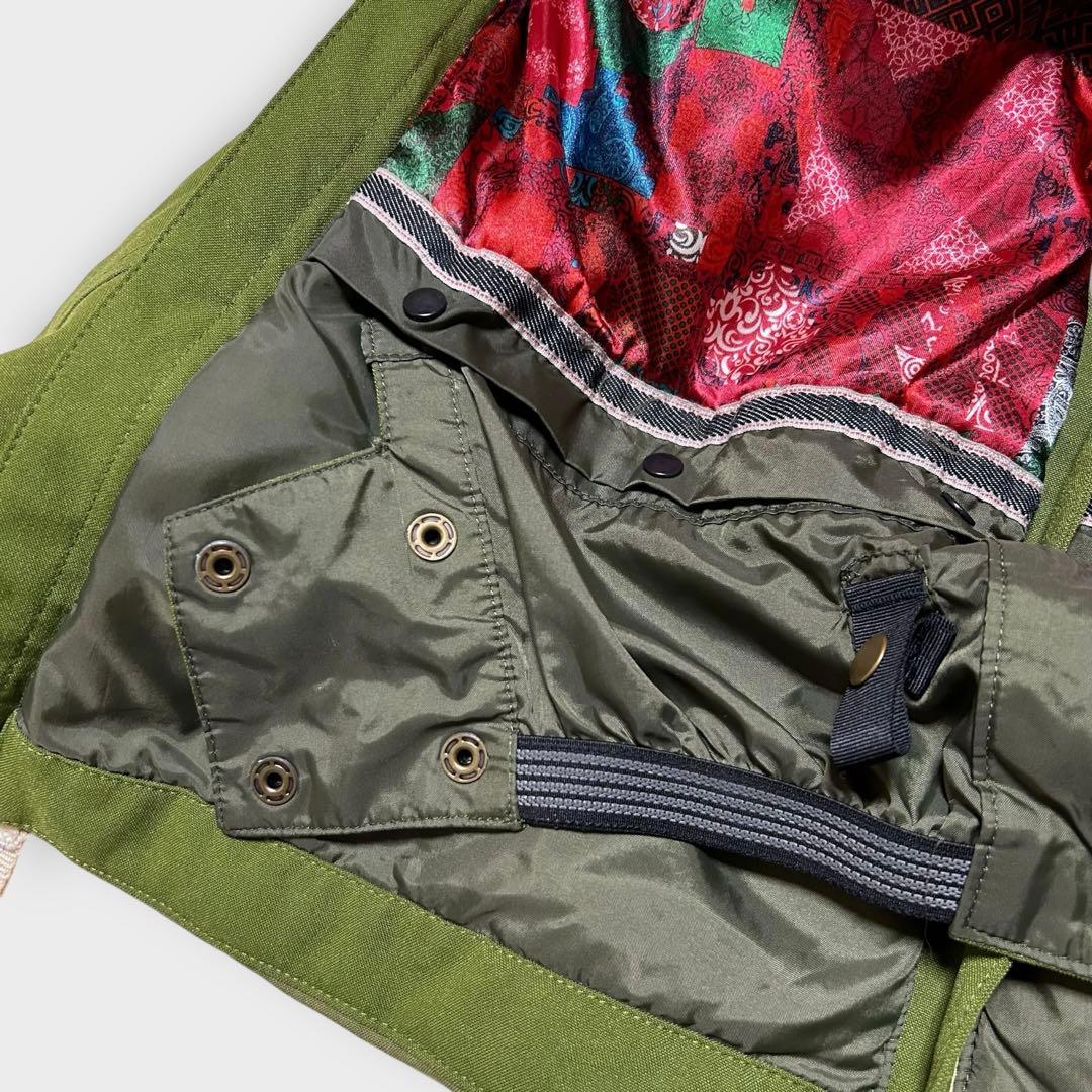 BURTON (S) スノーボードウェア　ジャケット　アースカラー　帽子脱着可能