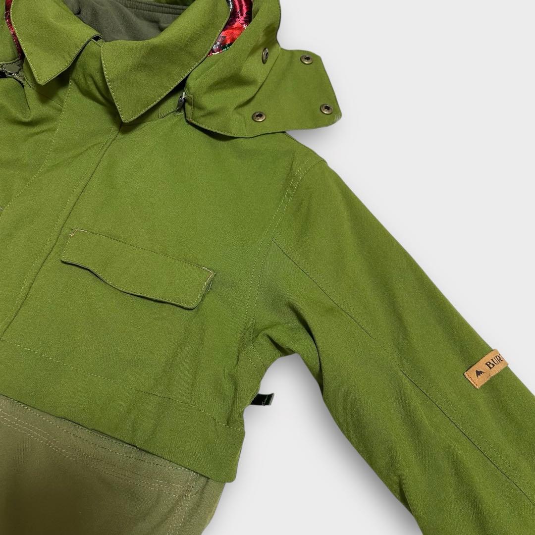 BURTON (S) スノーボードウェア　ジャケット　アースカラー　帽子脱着可能