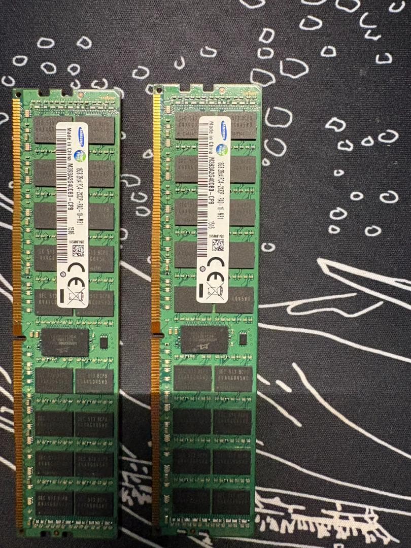 Samsung ECC DDR4 16GB×4 64GB サーバー用