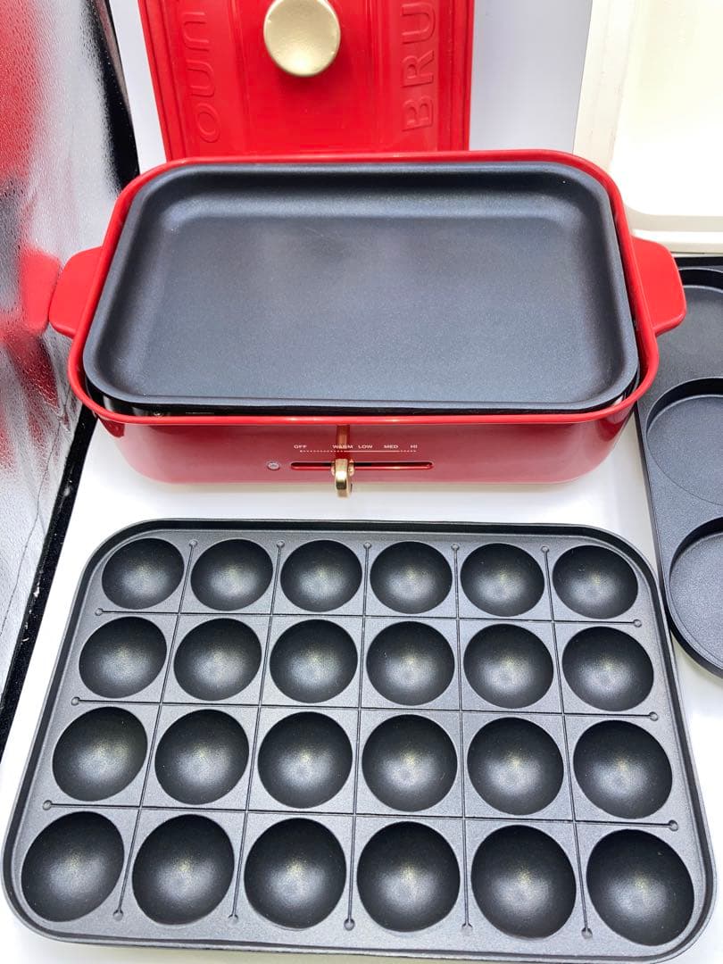 BRUNO コンパクトホットプレート　蓋2種 プレート4種セット　ブルーノ