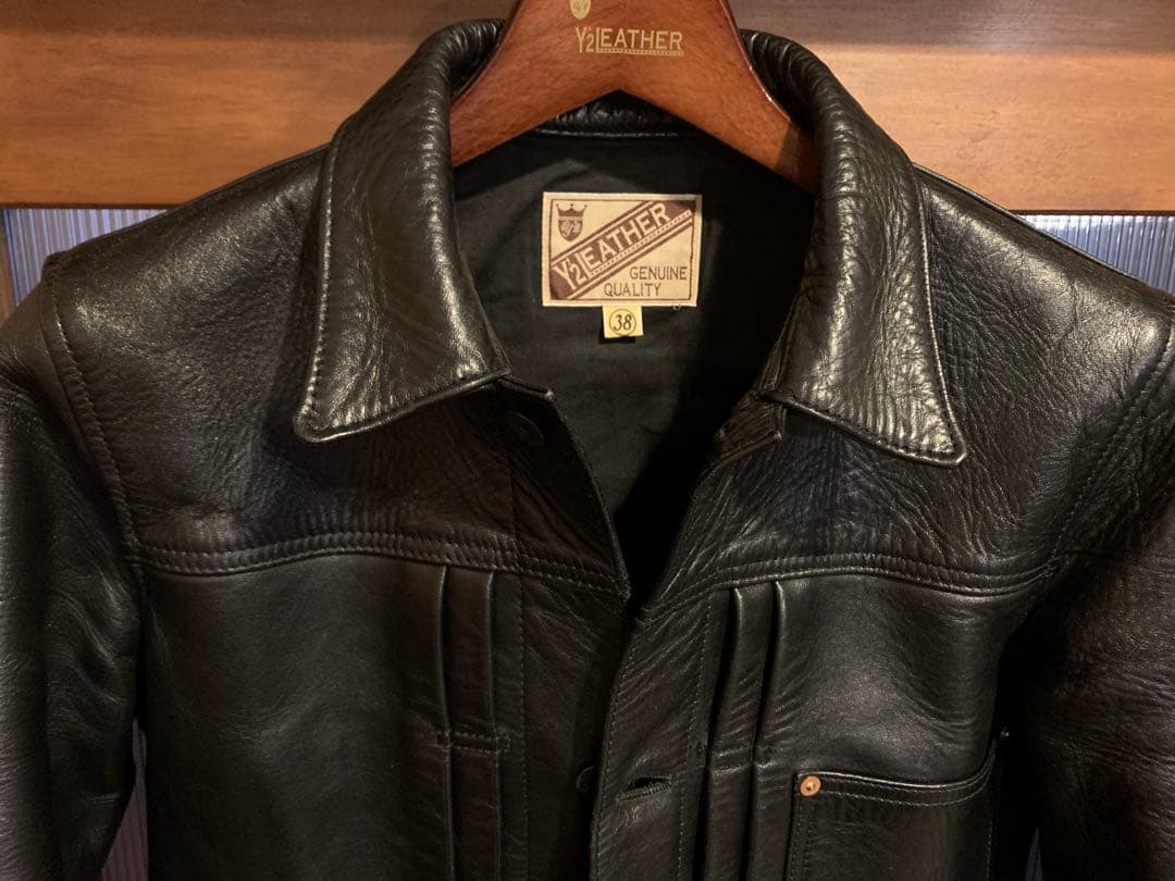 極美品　別注 ワイツーレザー EB-140-J ワイルド　エコホース