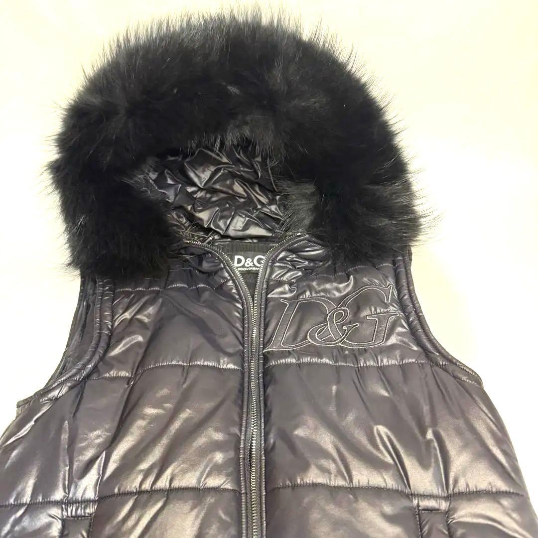 D&G DOLCE&GABBANA ダウンジャケット ショート 黒 ブラック