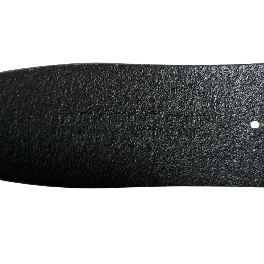 美品✨DOLCE&GABBANA レザーベルト イタリア製 ビッグバックル 本革