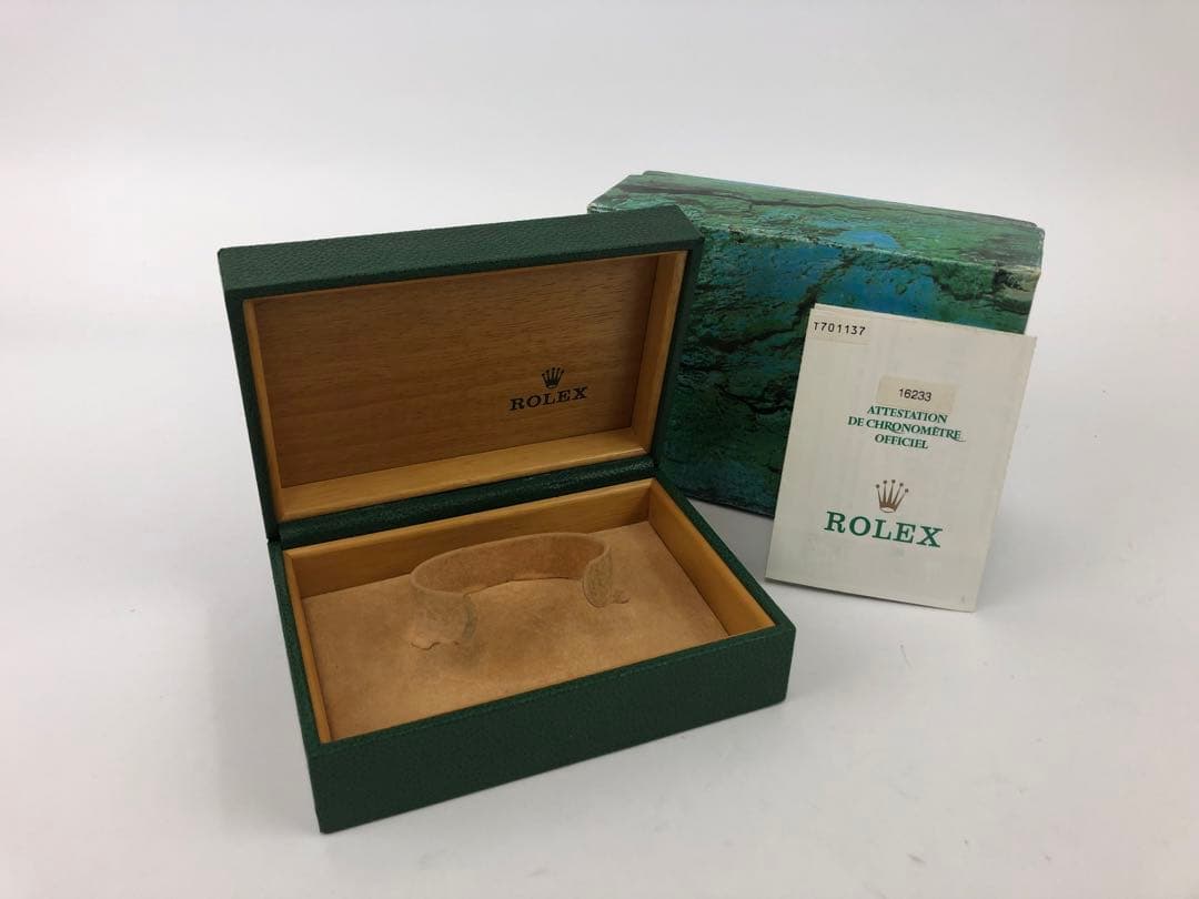ゼ*ー様 ロレックス　空き箱　外箱　内箱　グリーン