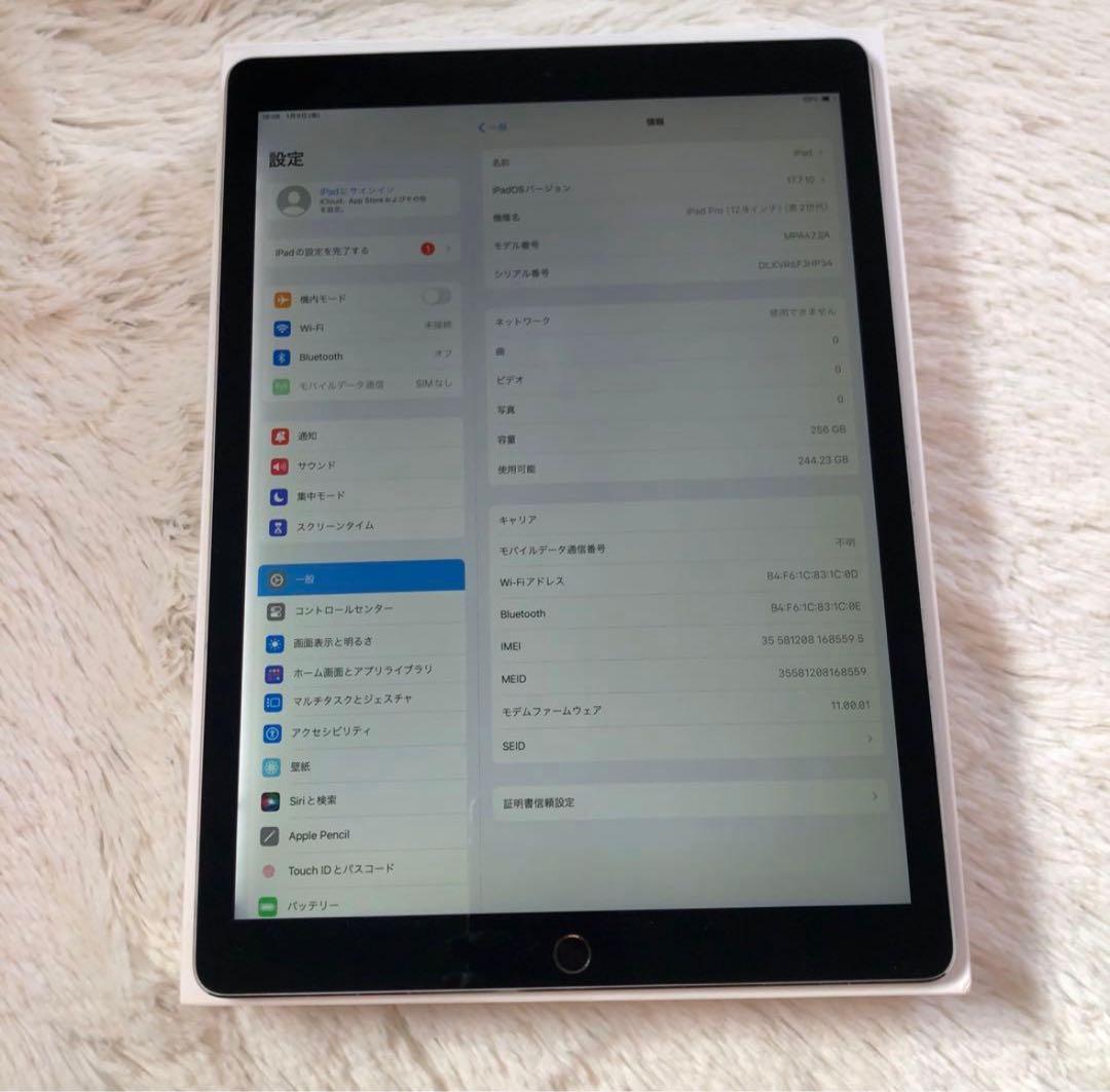 極美品‼️iPad Pro 12.9インチ　256GB 値段交渉可能