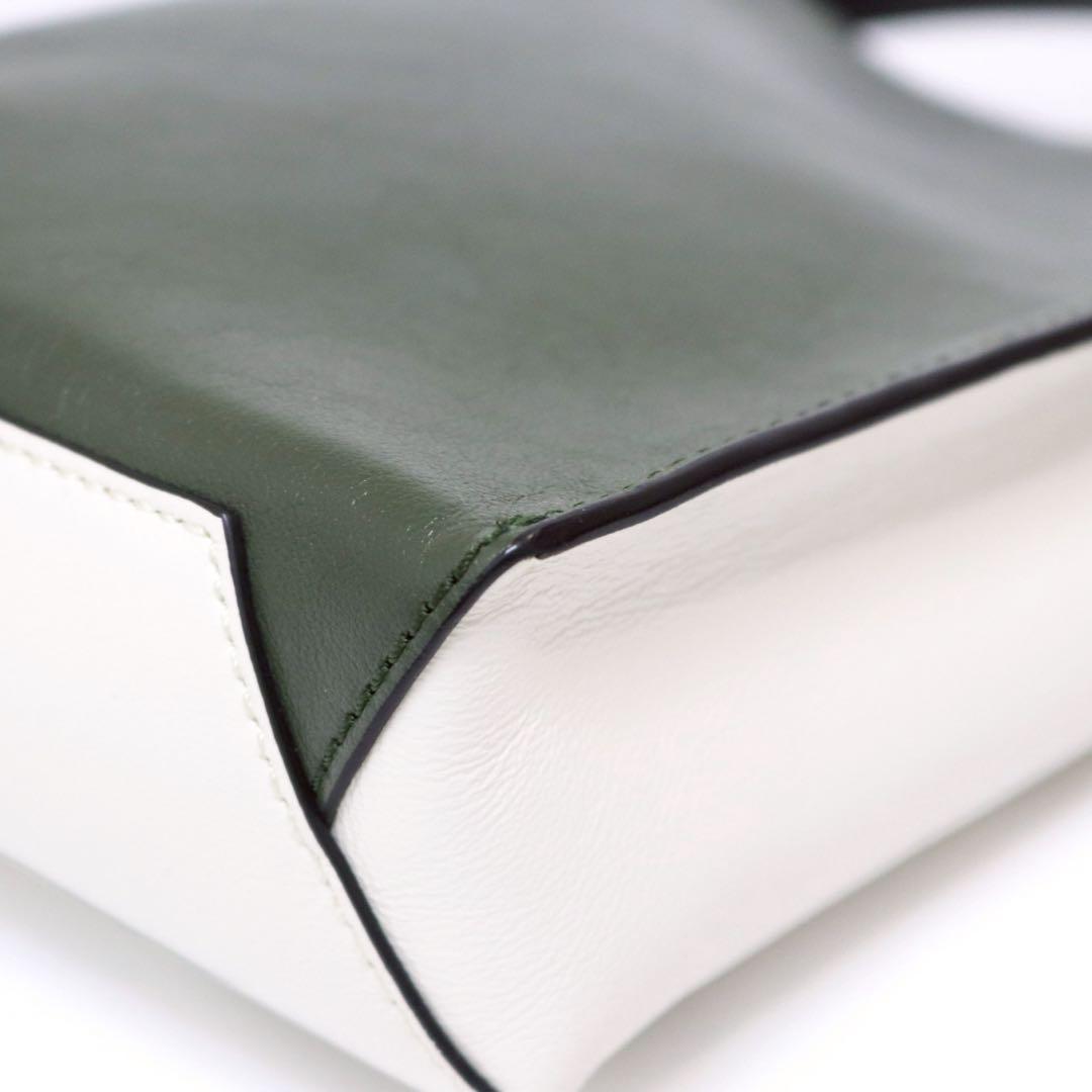 【極美品】マルニ MARNI ミュゼオ ショルダーバッグ アイボリー カーキ