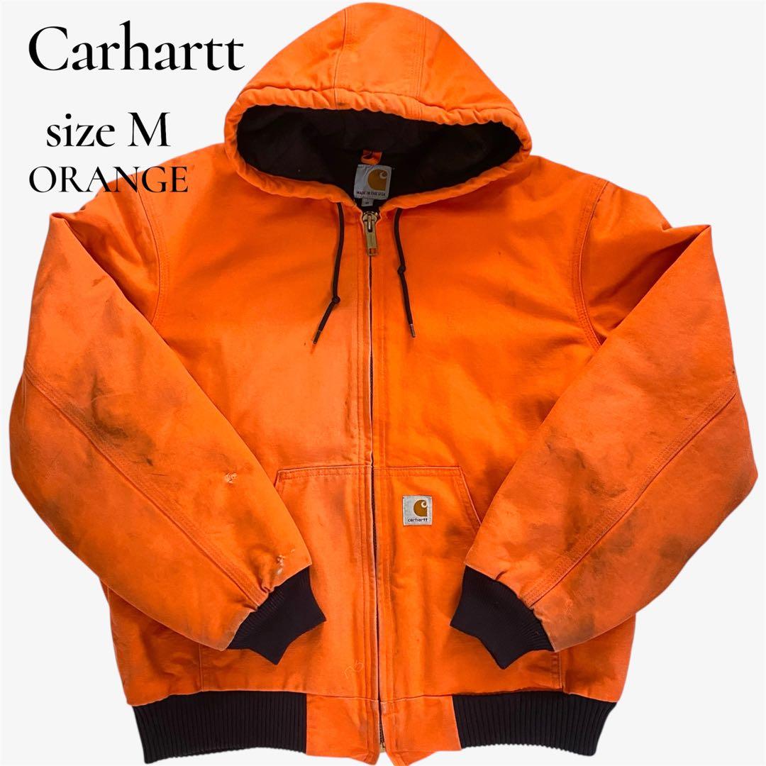 thank  Carhartt　アクティブジャケット　Mオレンジ　USA製