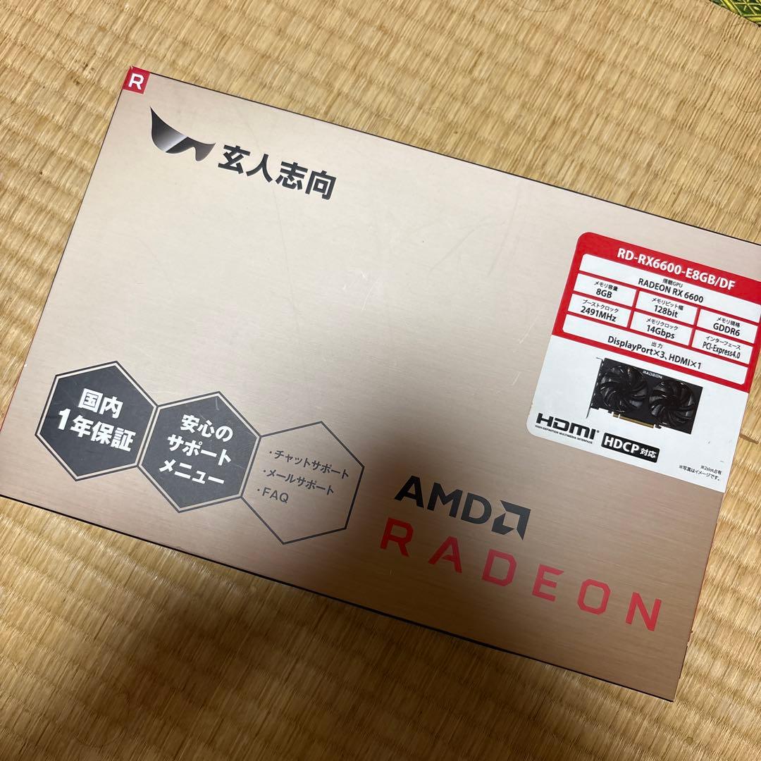 玄人志向 AMD Radeon RX6600