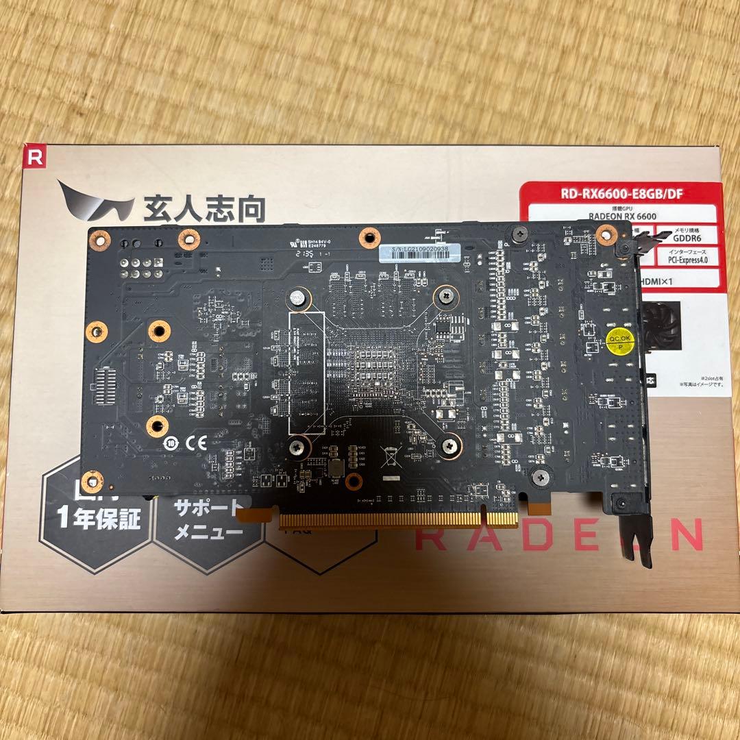 玄人志向 AMD Radeon RX6600