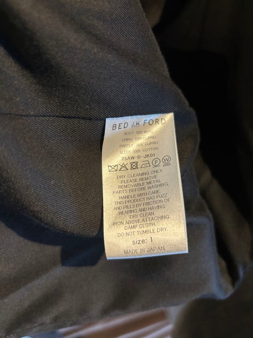 【1月末まで出品】BED.jw.ford 25aw AE-jacket 1
