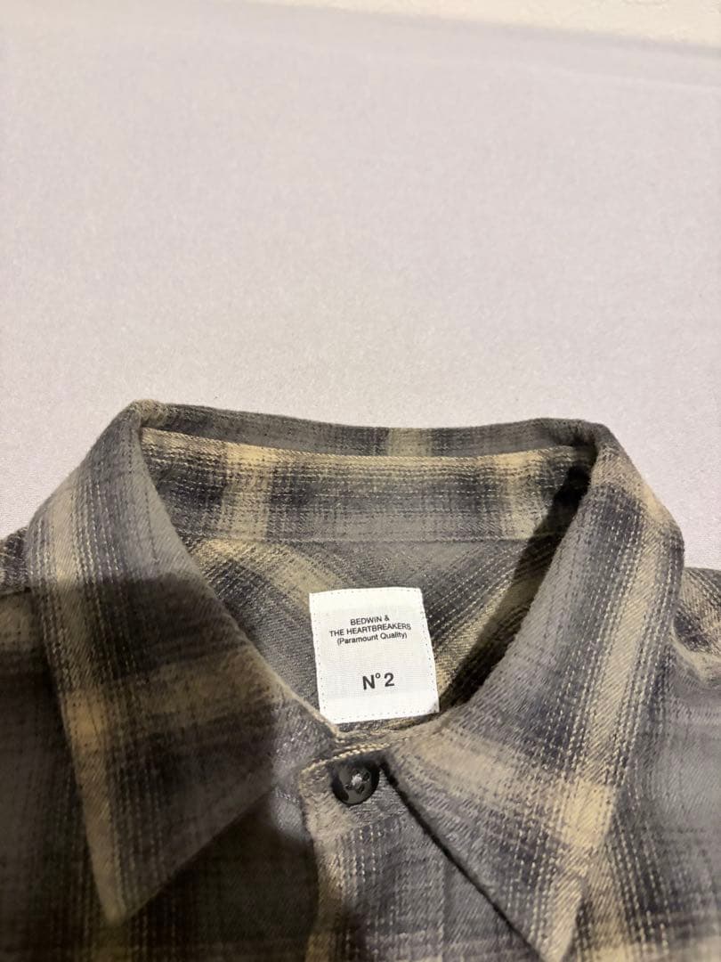 BEDWIN オンブレ　チェックシャツ　M