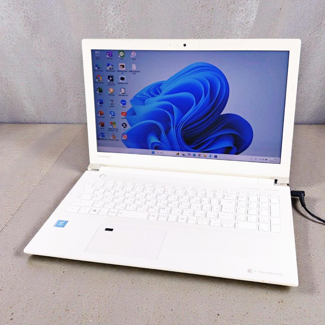 Win11 高速SSD メモリ12GB 東芝ノートパソコン 初期設定済み カメラ
