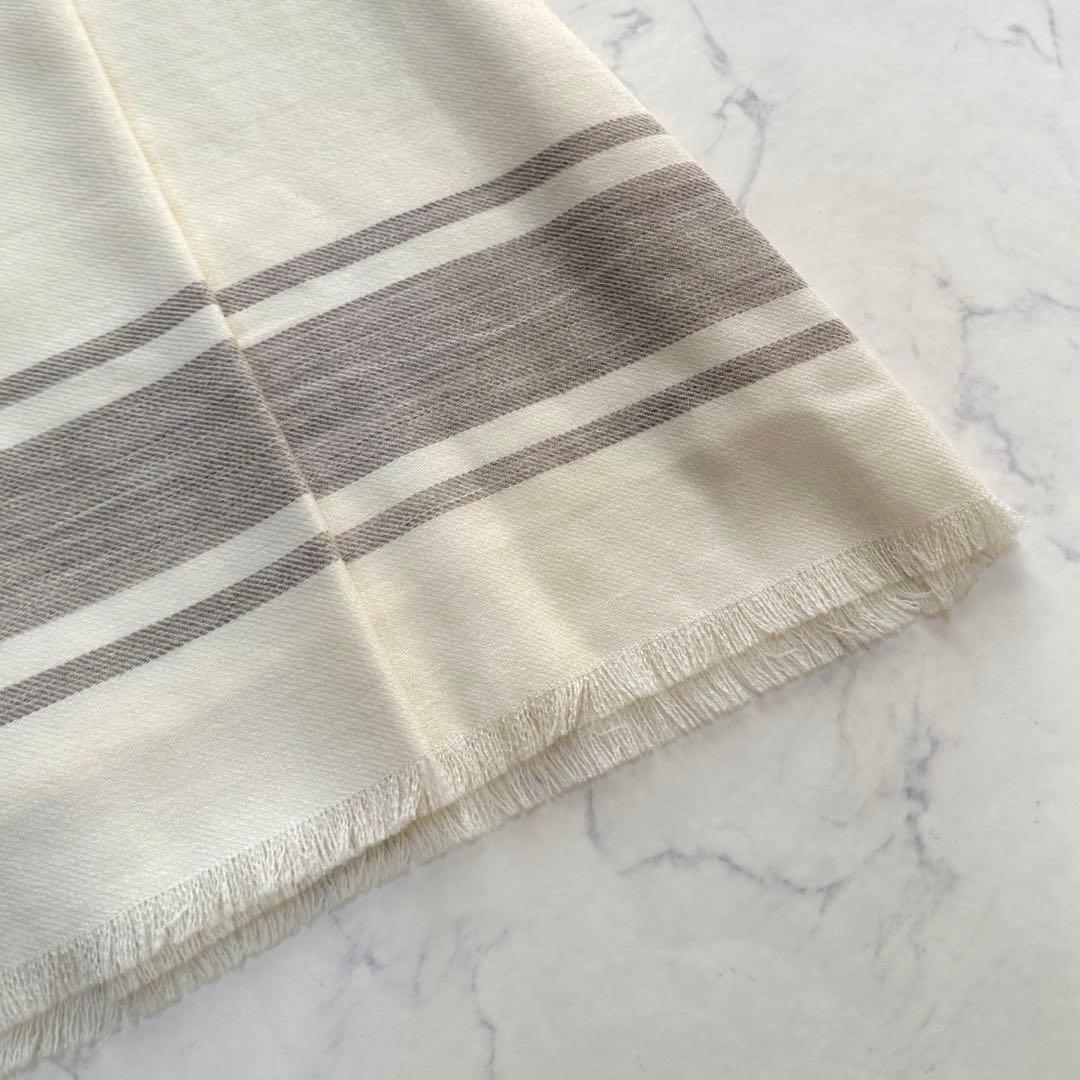 新品タグ付✨ebure エブール ナチュラルウールツイル ラップ風スカート 38