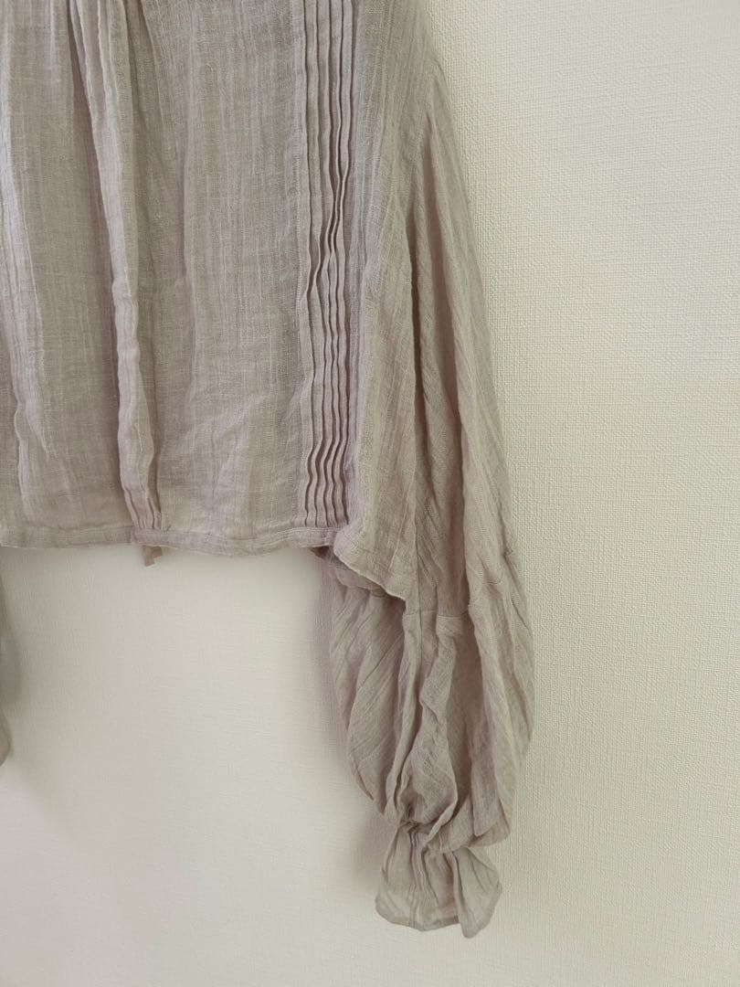 2025aw suzuki takayuki ピンタックボレロ ブラウン