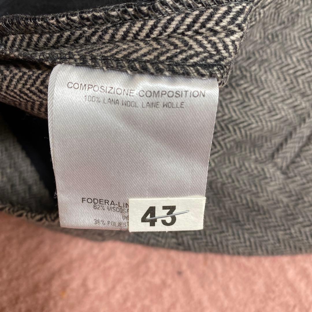 USED★GUCCI★ヘリンボーン柄パンツ★ガウチョパンツ★40★グッチパンツ