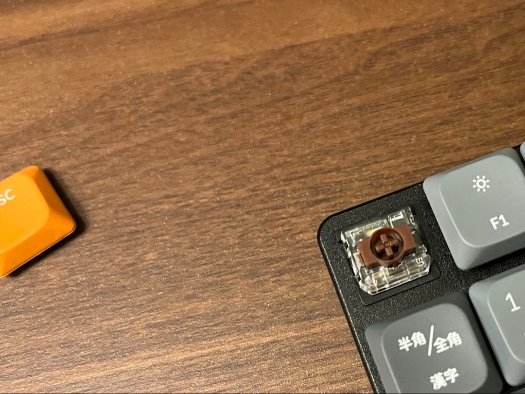 Keychron K17 Max JIS配列 茶軸 WHITE LEDキーボード