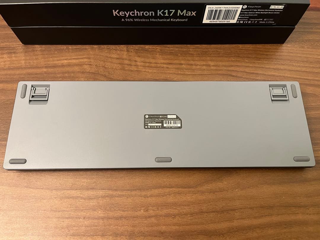 Keychron K17 Max JIS配列 茶軸 WHITE LEDキーボード