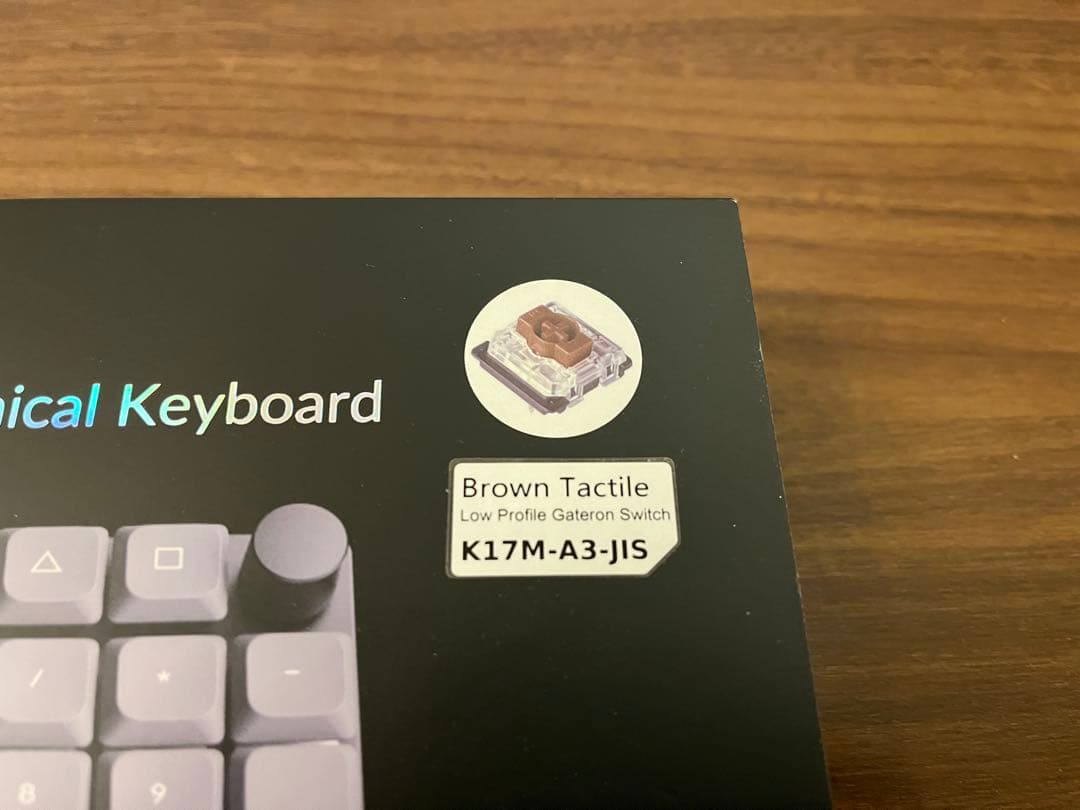 Keychron K17 Max JIS配列 茶軸 WHITE LEDキーボード