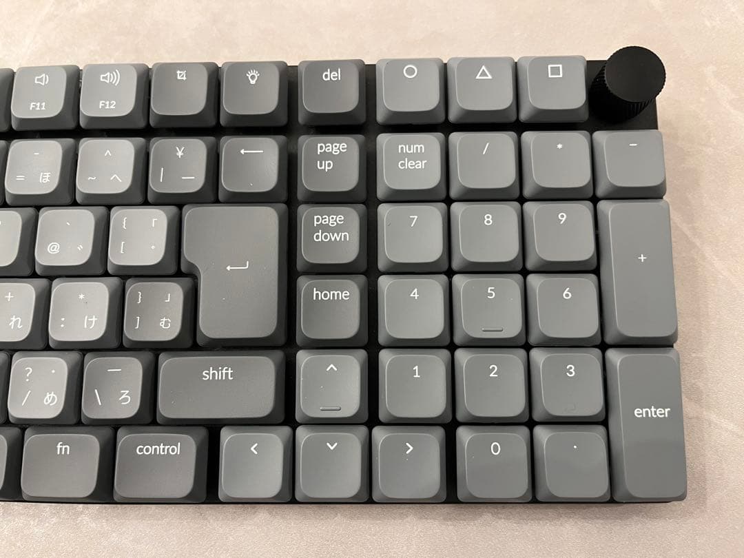 Keychron K17 Max JIS配列 茶軸 WHITE LEDキーボード