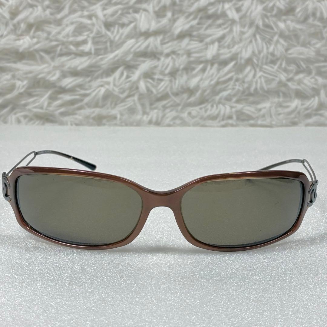 おしゃれ ★ シャネル ココマーク付き サングラス ブラウン レザーケース付き