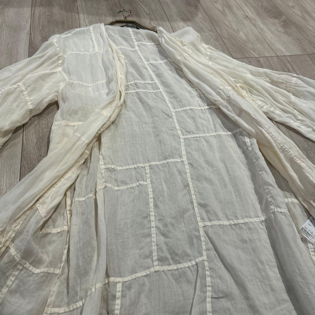 ヤッコマリカルド　ラミーボイル（麻）アートフレームオーバーシャツ フリーサイズ