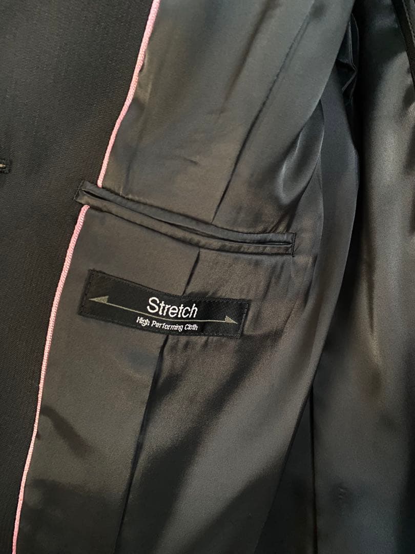 【新品・未使用】AOKI LES MUES アオキ レミュー 黒スーツ LL