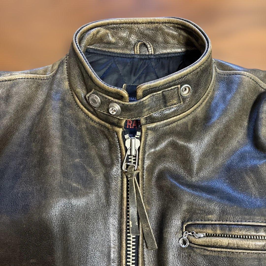 R.B.C シングルライダース レザージャケット メンズ Lsize