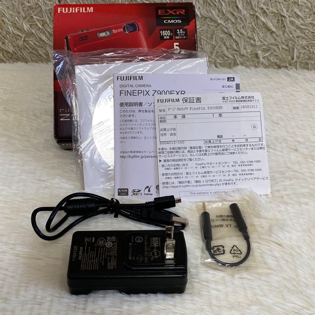 ✨訳あり/美品✨富士フイルム FINEPIX Z900EXR デジカメ 赤