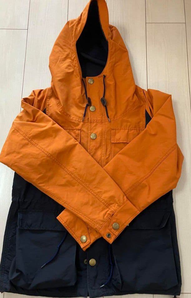 ネイバーフッド マウンテンパーカー Sサイズ オレンジ/ブラック