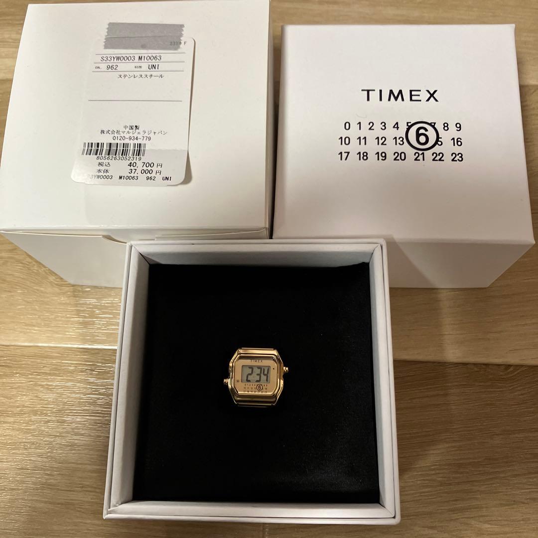 mm6 timex リングウォッチ　ゴールド　SM