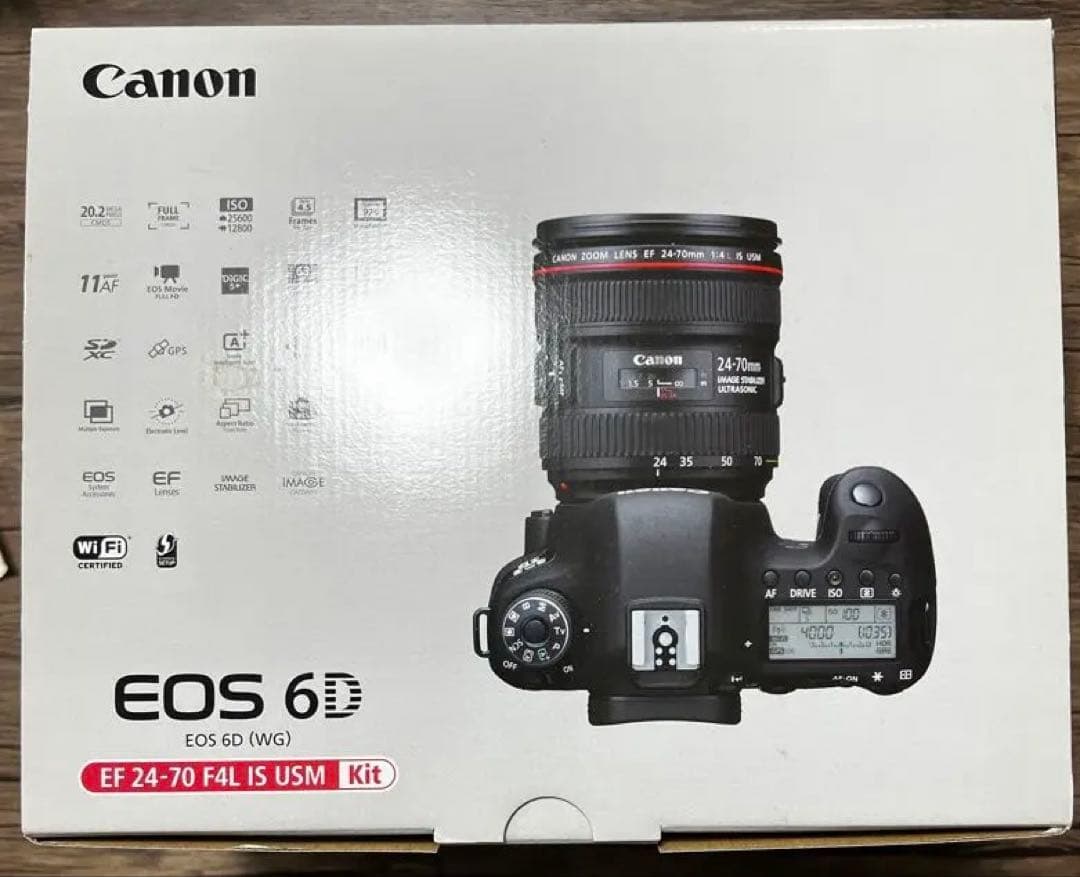 Canon EOS 6D (WD) 24-70 F4L IS USMキット