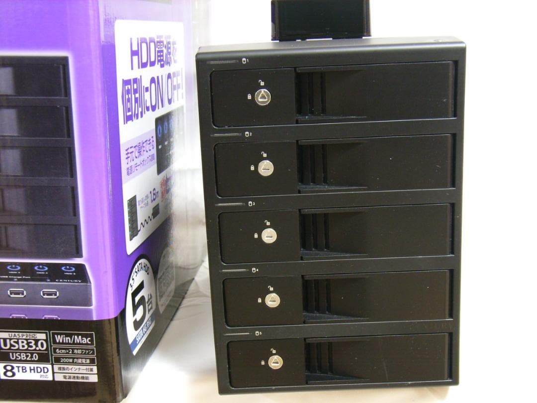 センチュリー 裸族のカプセルホテル5Bay CRCH535U3ISC