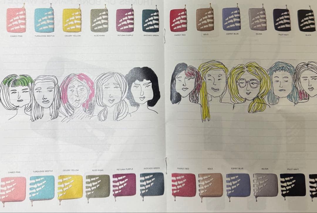 Kapital bone 財布　black