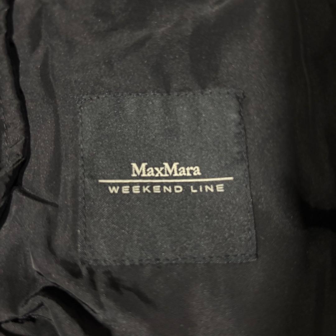 MaxMara WEEKEND LINEフード付きブラックダウンジャケット