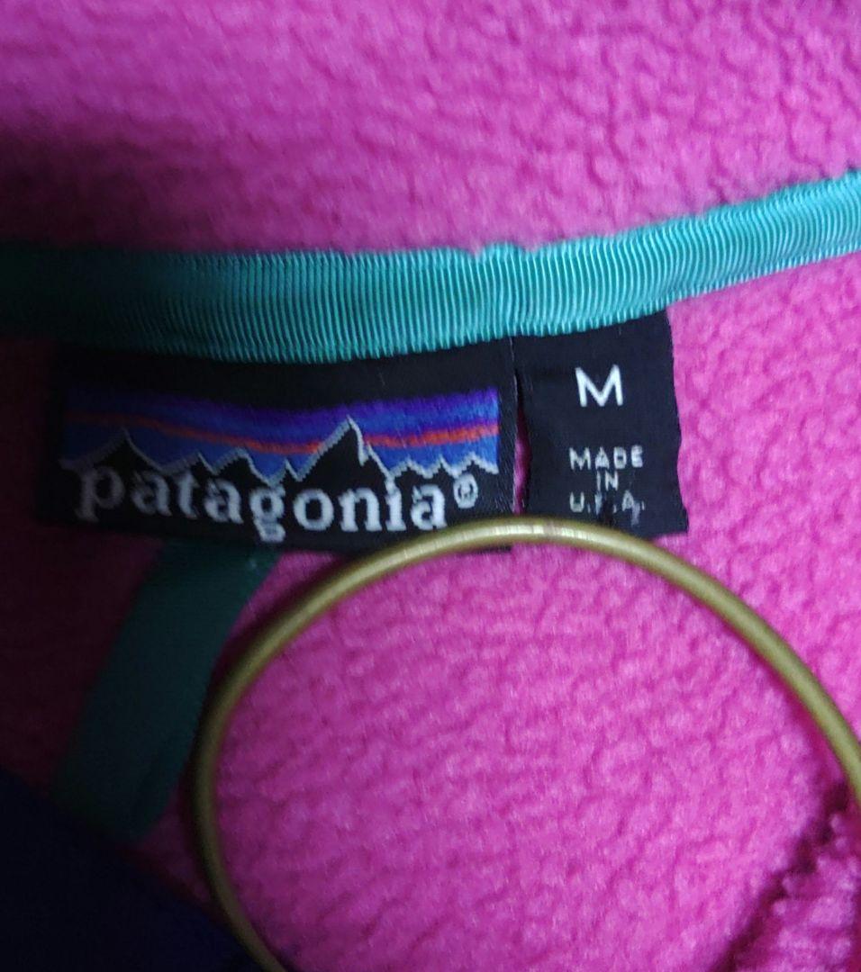 p*s様 91年USA製 patagonia スナップＴ ピンクチーム刺繍入り