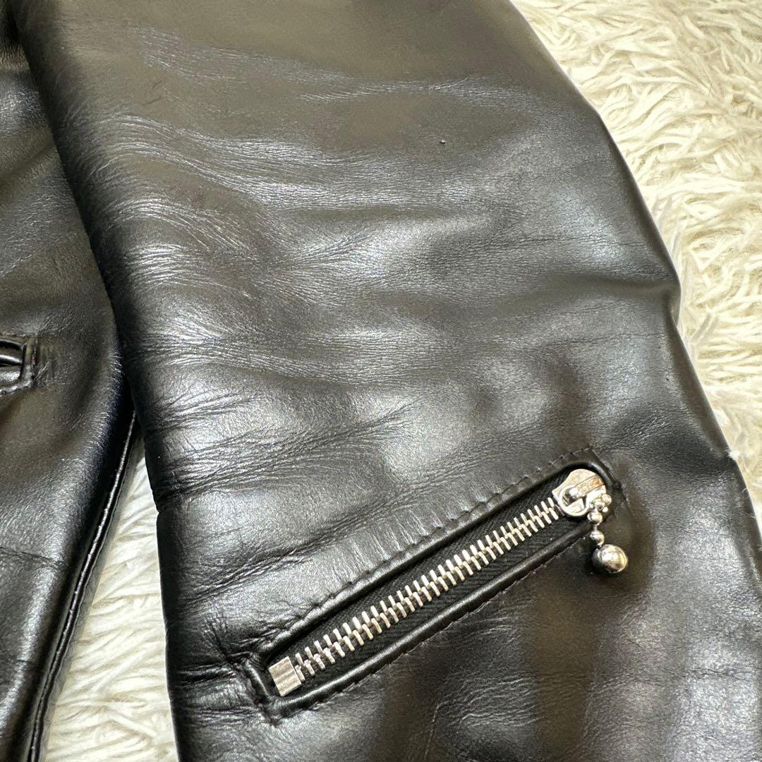 タグ付 極美品✨Lewis Leathers441Tサイクロン 42サイズ 黒