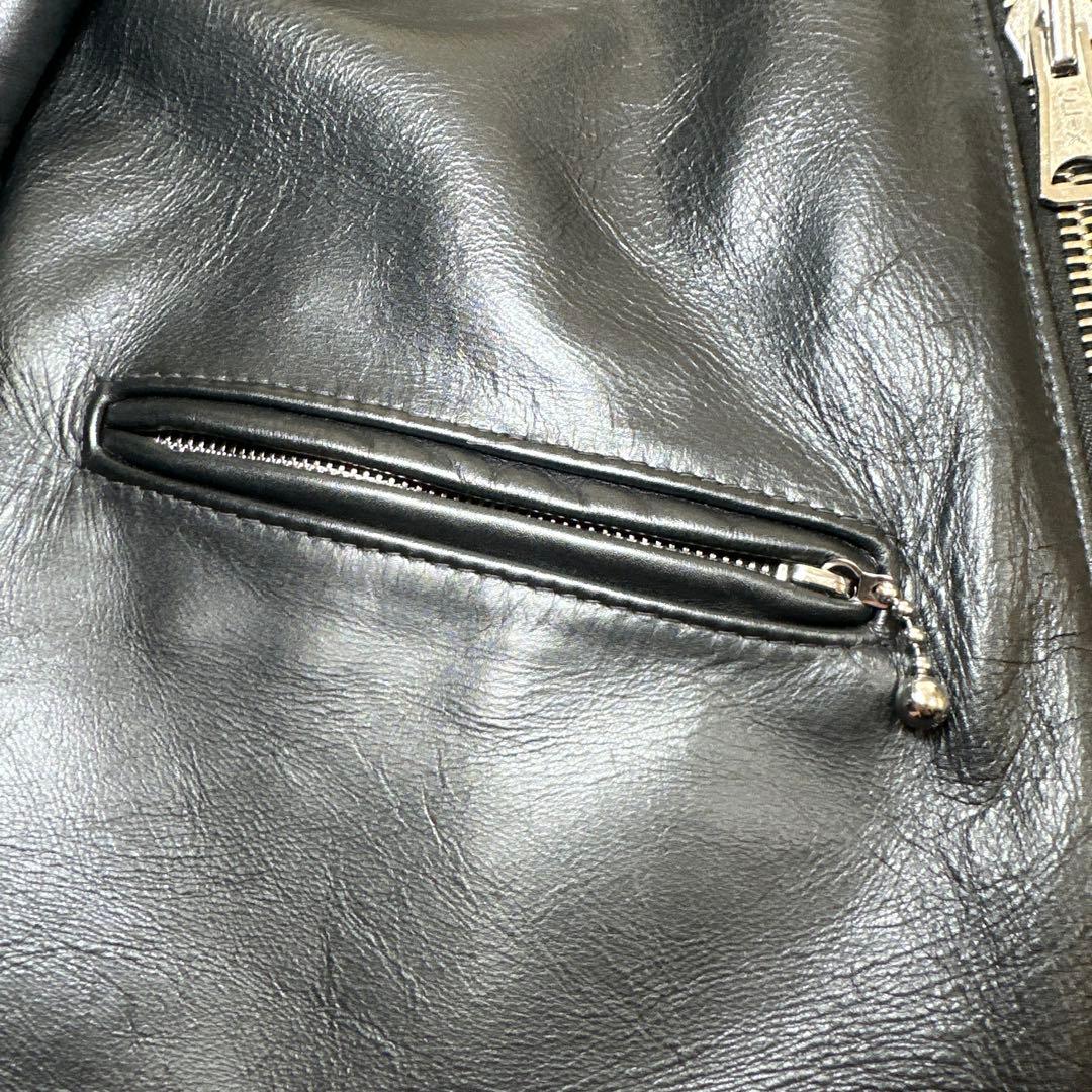 タグ付 極美品✨Lewis Leathers441Tサイクロン 42サイズ 黒