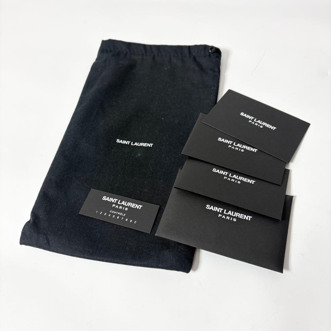 サンローラン　サック ドゥ ジュール ジップウォレット 長財布 ブラック.