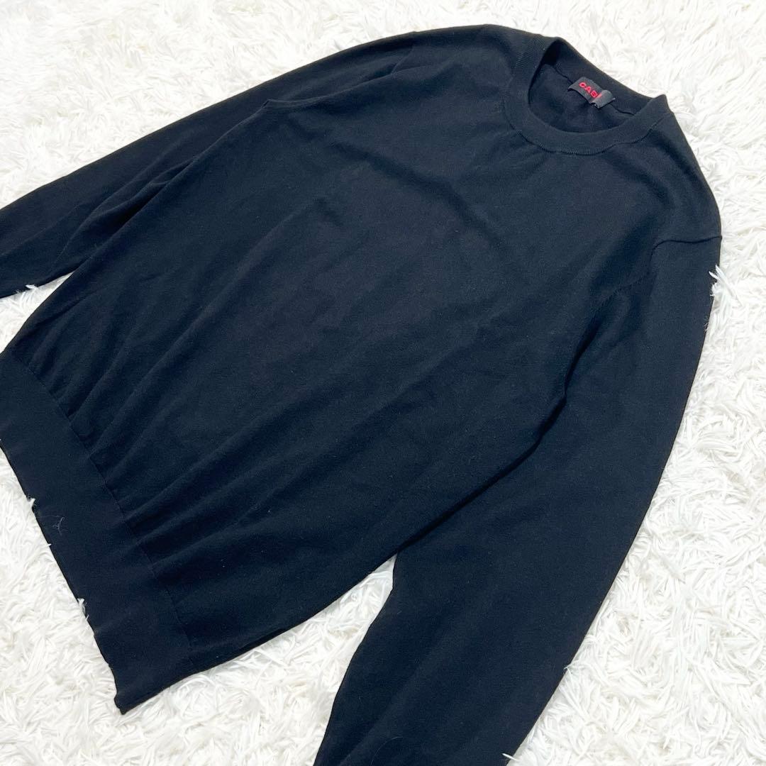 美品✨CABaN コットンカシミヤ プレーンクルーネックプルオーバー
