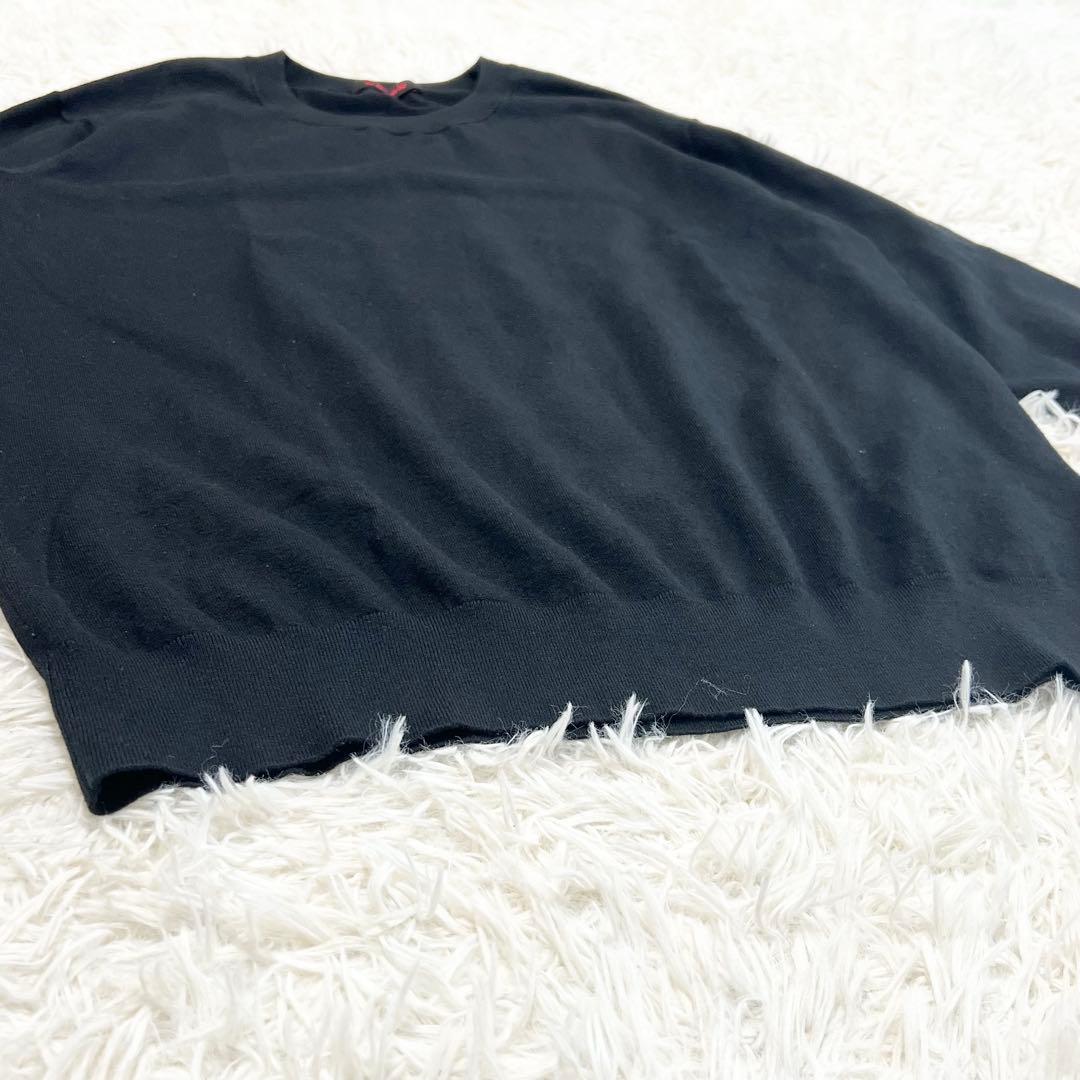 美品✨CABaN コットンカシミヤ プレーンクルーネックプルオーバー