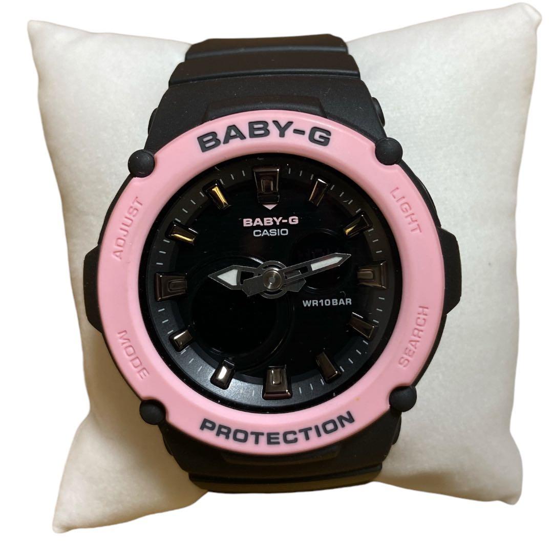 ［新品］CASIO BABY-G デジタル腕時計 黒・ピンク