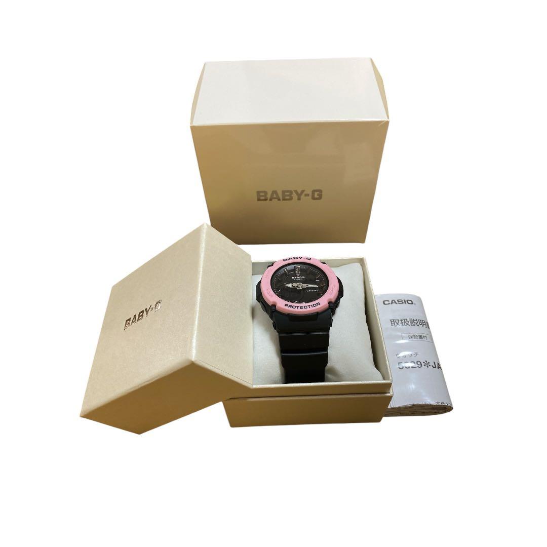［新品］CASIO BABY-G デジタル腕時計 黒・ピンク