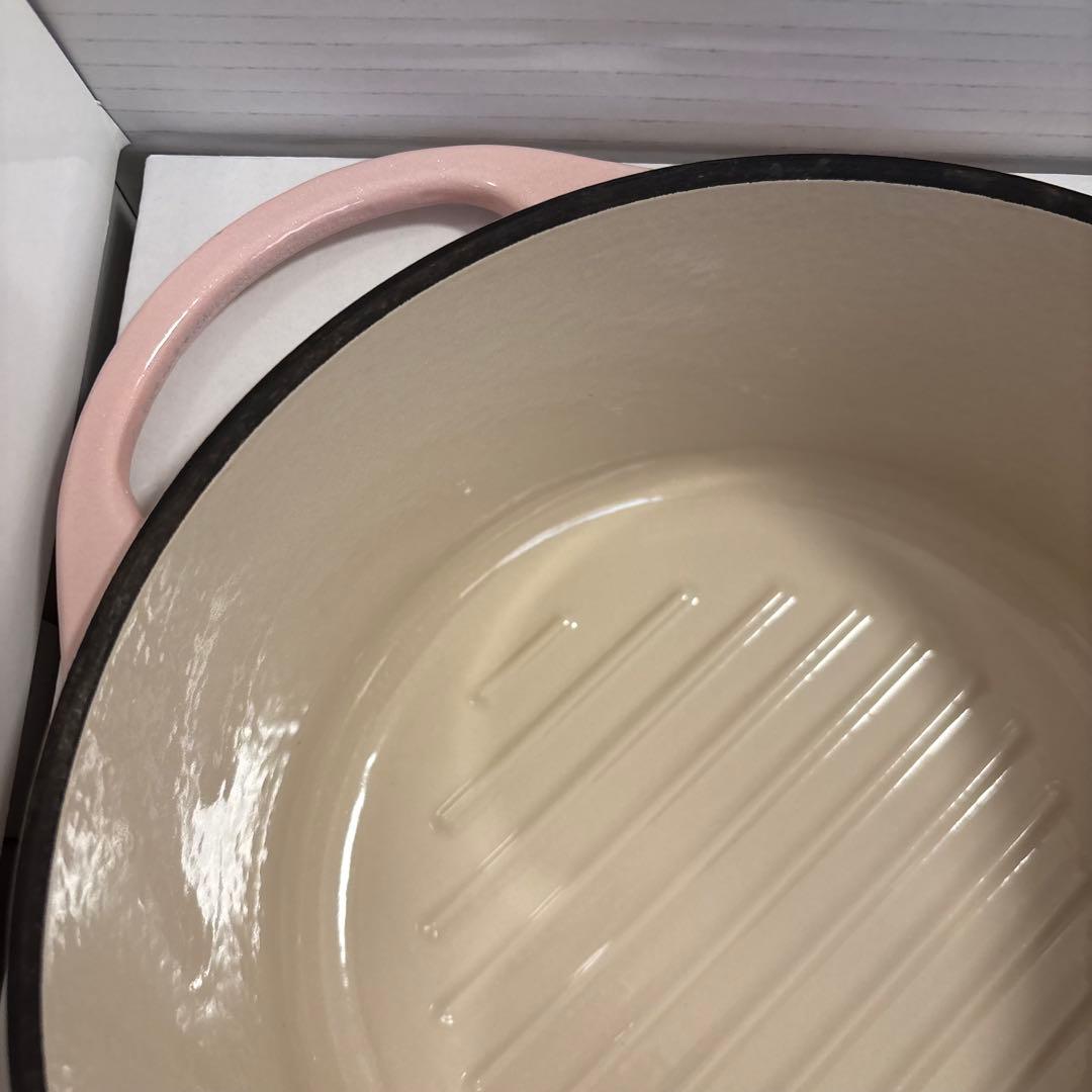 バーミキュラ オーブンポット22cmラウンド パールピンク 両手鍋