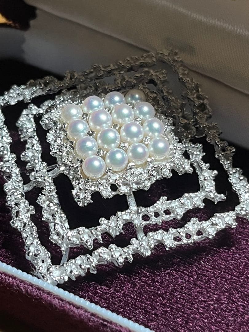 TASAKI　田崎真珠パール シルバー ブローチ、ペンダントトップとしても！