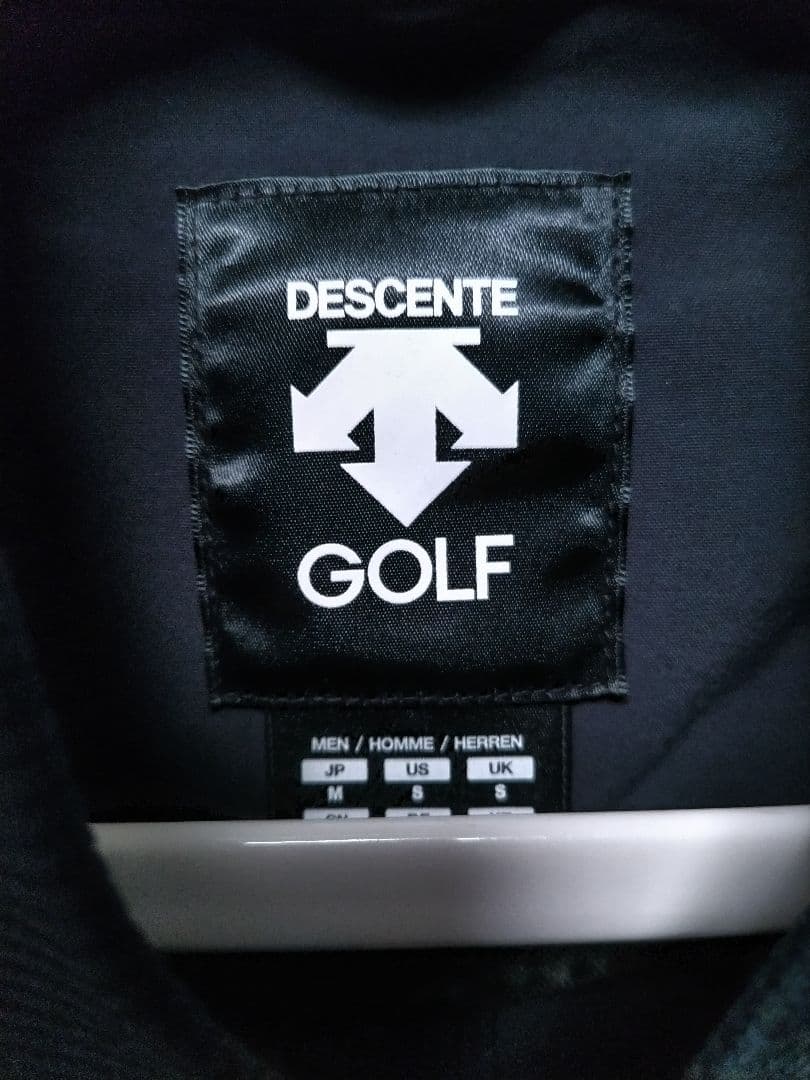 デサントゴルフ　ストレッチ　ジップアップ ジャケット　ブルゾン　黒系